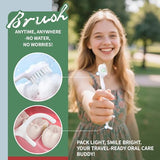 Alosalut 40 Pack Mini Disposable Toothbrushes with Detachable Floss Pick - No Rinse Travel Toothbrus - Mixed Flavor