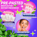 Alosalut Pre-Pasted Disposable Toothbrushes - Individually Wrapped Mini Travel Toothbrush with Floss - Mixed (36 Pack)