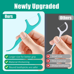 Alosalut B0FS6CVB89 840 Count Mint Dental Floss Picks - detail 2
