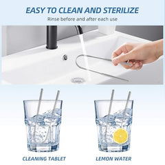 Alosalut 6 Pack Tongue Scrapers - Reusable & Easy to Clean Tongue Cleaner - Medical Grade Stainless  - Silver - U-Shaped (6 Count)