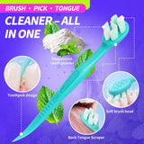 Alosalut Pre-Pasted Disposable Toothbrushes - Individually Wrapped Mini Travel Toothbrush with Floss - Purple (36 Pack)