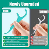 480 Count Dental Floss Picks - Mint Flavored with Built-in Toothpick