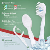 40 Pack Mini Disposable Toothbrushes - with Detachable Floss Pick
